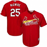 Men's St Louis Cardinals #25 Mark McGwire Red Cool Base Stitched Jersey Dzhi,baseball caps,new era cap wholesale,wholesale hats